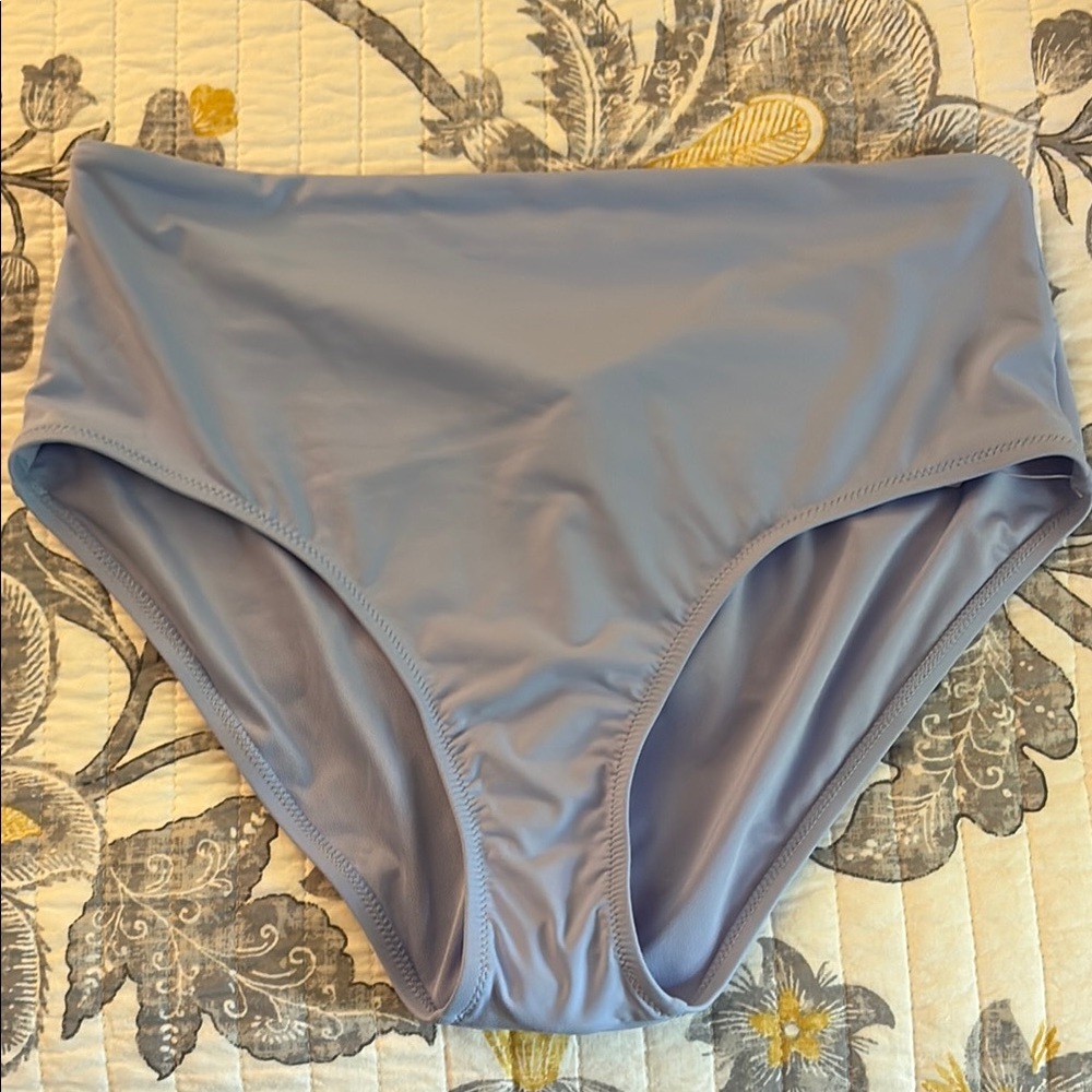 Athleta NWT Women's Blue High-Waisted Swim Bottom